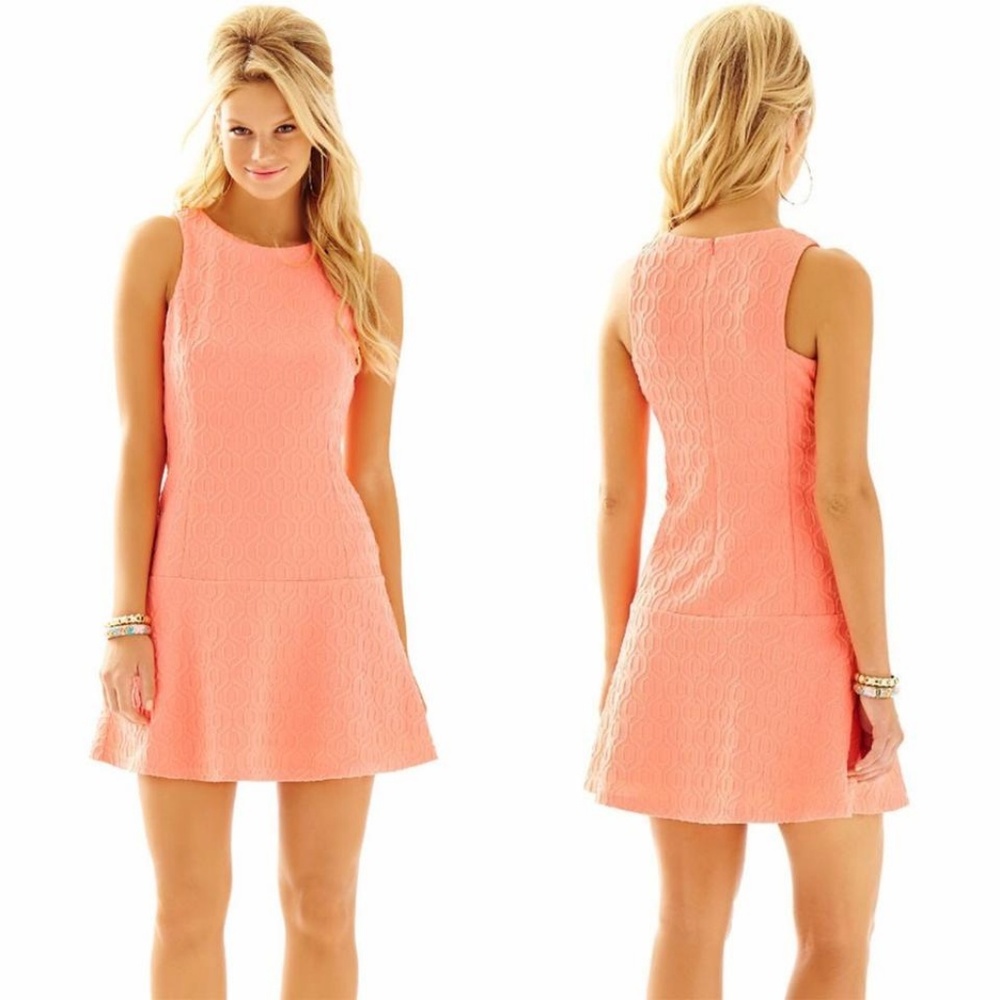 Lilly Pulitzer Kent Drop-Waist Dress Cheeky Melon